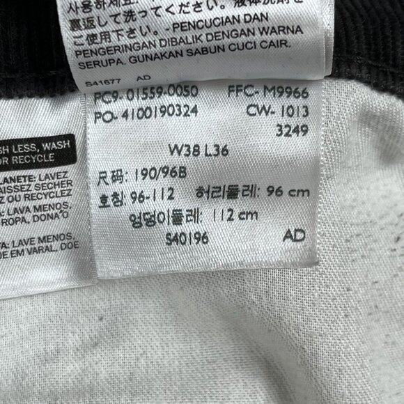Levi's Mens 559 Relaxed Fit Straight Leg Black Jeans Sz 39 x 33 - Picture 3 of 5